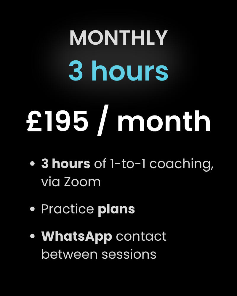 Monthly Coaching (3 hours)