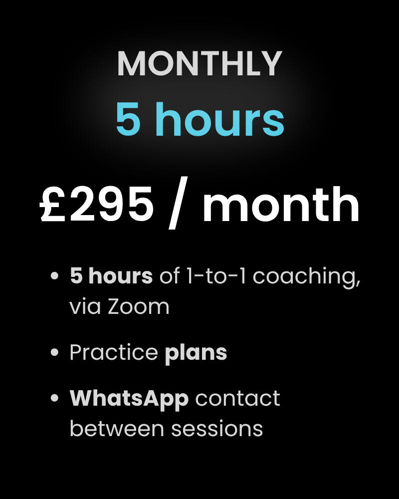 Monthly Coaching (5 hours)